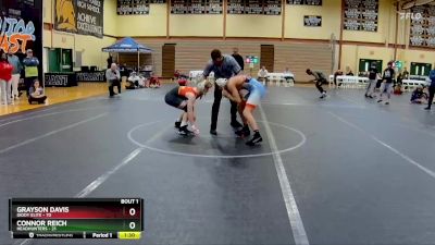 140 lbs Round 1 (10 Team) - Grayson Davis, Diddy Elite vs Connor Reich, Headhunters