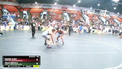 140 lbs Cons. Round 2 - Xavier Albo, Tampa Bay Tigers Wrestling vs Mihai Necula, Level Up Wrestling Center