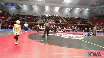 52 lbs 3rd Place - Mason McCuistion, Pryor Tigers vs Boston Crain, Keystone Wrestling Club