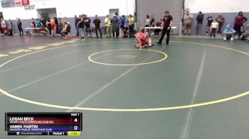 136 lbs 1st Place Match - Logan Beck, Valdez Youth Wrestling Club Inc. vs Varen Martin, Chugach Eagles Wrestling Club