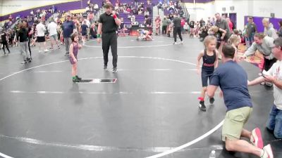 40/45 Round 4 - Everleigh Baxley, West Wateree vs Aislie Parrish, Grizzlies Wrestling Club