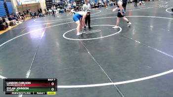 215 lbs Round 1 - Dylan Johnson, Kearney vs Landon Carlson, Millard South JV