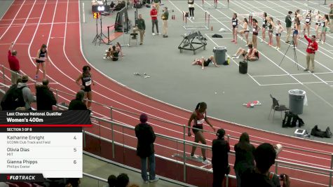 Women's 400m Open, Prelims 3