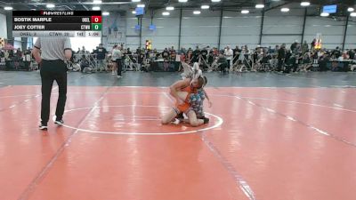 96 lbs Round 4 (1:30pm Friday) - Joey Cotter, CTWHALE vs Bostik Marple, Oklahoma Elite