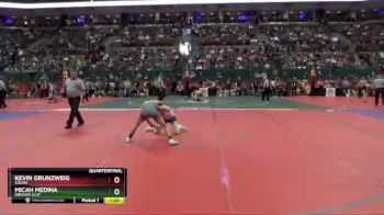 D1-113 lbs Quarterfinal - Micah Medina, Oregon Clay vs Kevin Grunzweig, Solon