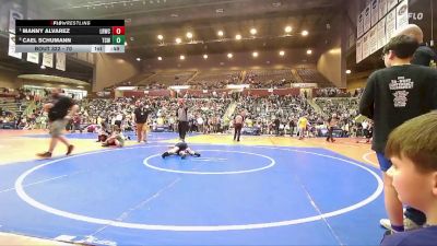 70 lbs Quarterfinal - Manny Alvarez, Little Rock Wrestling Club vs Cael Schumann, Team Conquer Wrestling
