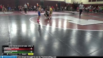 SPW-15 lbs Round 5 - Lawson Matthias, Wapsie Valley vs Maddux Sickles, Jesup Mat Club