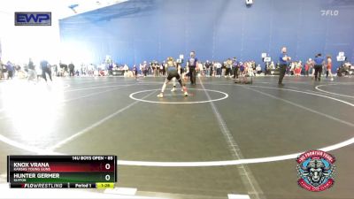 85 lbs Cons. Semi - Knox Vrana, Kansas Young Guns vs Hunter Germer, SlyFox