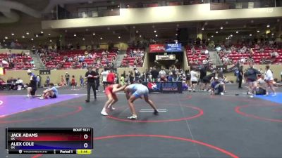 130 lbs Quarterfinal - Jack Adams, OK vs Alex Cole, OK