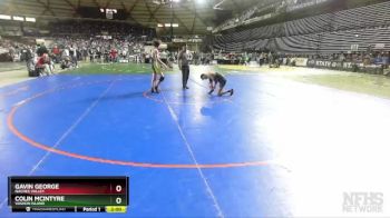 1A 144 lbs Quarterfinal - Colin McIntyre, Vashon Island vs Gavin George, Naches Valley