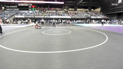 138 lbs Cons. Round 3 - Linkyn Turner, De Soto HS vs Cal Schartz, Great Bend HS