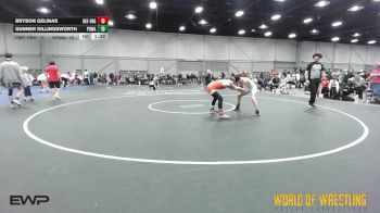 110 lbs 5th Place - Bryson Gelinas, OK Elite 14U Orange vs Gunner Killingsworth, POWA 14U