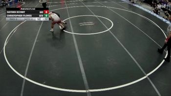 132 lbs Quarterfinals (8 Team) - Hayden Schmit, David City vs Christopher Flores, Gothenburg