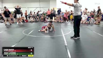 56 lbs Round 4 (6 Team) - Cade Rappo, PA East Lightning vs Noah Luciano, Moser`s Mat Monsters