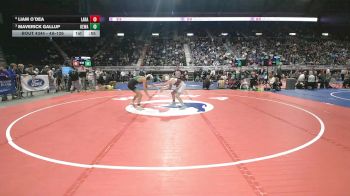 4A-126 lbs Cons. Semi - Liam O`dea, Laramie vs Maverick Gallup, Kelly Walsh