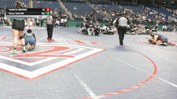 7A - 235 lbs 1st Place Match - Ella Taylor, Cary High School vs Saniya Brown, Overhills High School