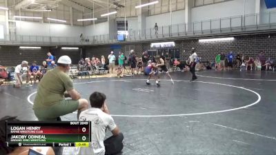 95 lbs Cons. Round 3 - Logan Henry, Rayne Wrestling Club vs Jakoby Odineal, Ground Zero Wrestling