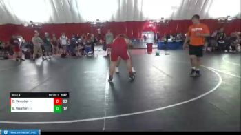 285 lbs Quarterfinals (8 Team) - Drafted Wrestler, Riverdale vs Garrett Waefler, Mount Horeb/Barneveld