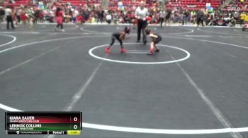 35-40 lbs Semifinal - Kiara Sauer, Salina Wrestling Club vs Lennox Collins, Mission Wrestling