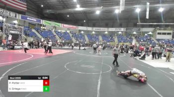 66 lbs Rr Rnd 2 - Peyton Potter, Green River Grapplers vs Vesper Ortega, Pomona Elite