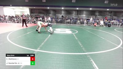 144 lbs Round Of 32 - Chancellor Mathews, CO vs Joseph Sanderfer Jr., OH