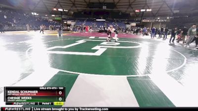 100 lbs 7th Place Match - Kendal Schumaier, Mat Demon Wrestling Club vs Chesnie Weeks, Savage Wrestling