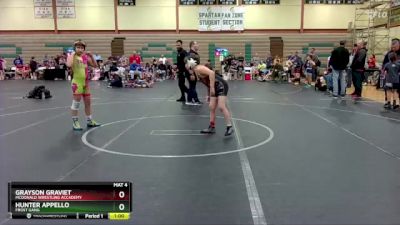 100-110 lbs Round 2 - Hunter Appello, FROST GANG vs Grayson Graviet, McDonald Wrestling Accademy