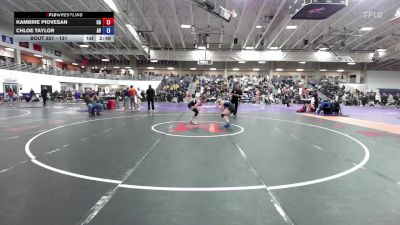 131 lbs Cons. Round 1 - Chloe Taylor, Avila vs Kambrie Piovesan, Carl Albert