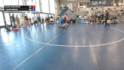 285 lbs Champ. Rd Of 32 - Elijah Gustavson, Gold Rush Wrestling vs Gage Denton, Sanderson Wrestling Academy