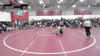 106 lbs Semifinal - James Swan, Deering vs Remington Grunhuvd, Massabesic