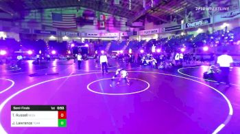 58 lbs Semifinal - Tate Russell, Rezults vs Julian Lawrence, Team Aggression