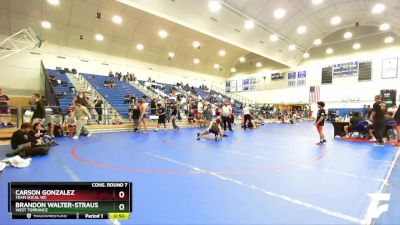 138 lbs Cons. Round 7 - Brandon Walter-Straus, West Torrance vs Carson Gonzalez, Team SoCal WC