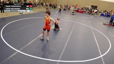 16U - 144 lbs Quarters - Brady Kirkpatrick, No Nonsense Wrestling vs Aiden Grzywinski, Minnesota