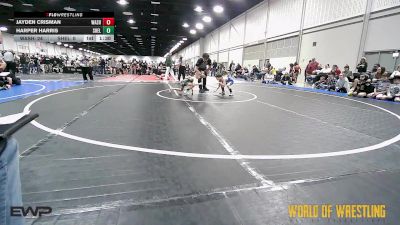 52 lbs Semifinal - Jayden Crisman, Washington 9U vs Harper Harris, Shelton Wrestling Academy 9U