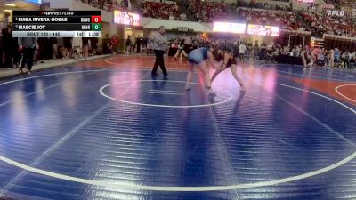145 lbs Quarterfinal - Maecie Joy, North Big Horn Rams vs Luisa Rivera-Rosas, Darkhorse Wrestling Club
