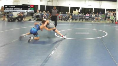 95 lbs Round Of 16 - Joey Cotter, CT vs Marcarlo Mannello, NY