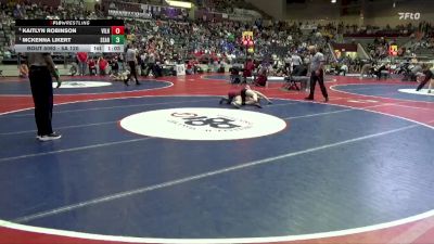 5A 120 lbs Semifinal - McKenna Likert, Searcy vs Kaitlyn Robinson, Vilonia