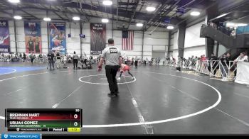 68 lbs Rd# 4- 2:00pm Friday Final Pool - Urijah Gomez, Aggression Legionaries vs Brennan Hart, Team Michigan