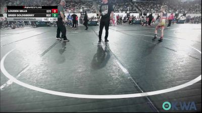 64 lbs Quarterfinal - Louden Mills, Keystone Kids Wrestling Club vs Brier Goldsberry, Weatherford Youth Wrestling