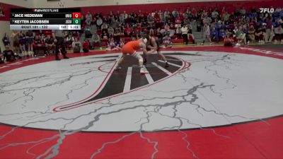 132 lbs 1st Place Match - Jace Hedeman, Union, LaPorte City vs Keyten Jacobsen, Jesup
