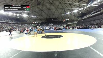 Girls 3A 145 lbs Cons. Round 2 - Heidy Ruiz-Hernandez, Auburn Mountainview (Girls) vs Audrey Rinehart, Thomas Jefferson (Girls)