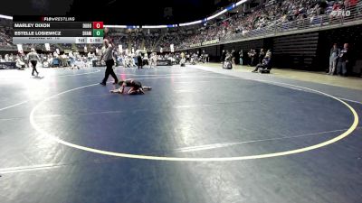 68 lbs Round Of 16 - Marley Dixon, Dubois vs Estelle Losiewicz, Shamokin