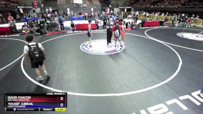 120 lbs Cons. Round 6 - David Chacon, Red Wave Wrestling vs Yousef Jubrail, LAWC/Chaminade
