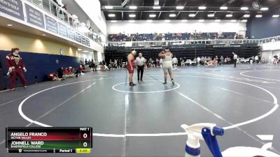 285 lbs Cons. Round 6 - Johnell Ward, Bakersfield College vs Angelo Franco, Victor Valley