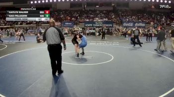 G 165 lbs Cons. Semi - Kaci Pellegrin, H.L. Bourgeois Girls vs Kaitlyn Walker, Brusly Girls