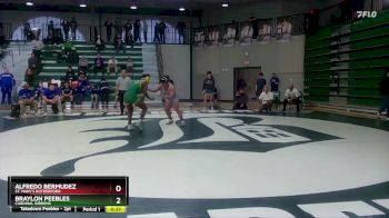 157 lbs Cons. Semi - Alfredo Bermudez, St. Mary`s Rutherford vs Braylon Peebles, Cardinal Gibbons