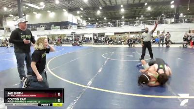 130 lbs Cons. Round 2 - Jax Smith, Pit Bull Wrestling Academy vs Colton Eam, Midlothian Miners Wrestling Cl