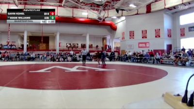 184 lbs Quarterfinal - Eddie Williams, Alma vs Gavin Kohel, Wisconsin-Whitewater