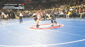 126 Class 4 lbs Cons. Round 3 - Zayden Isringhausen, Branson vs Dalton Lilledahl, Francis Howell