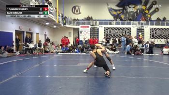 127 lbs 5th Place - Conner Whitley, St. Edward-OH vs Zane Crouse, Bishop McDevitt